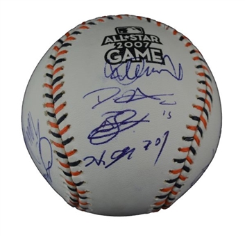 2007 American League All-Star Team Signed Baseball  (16 Signatures including Ichiro)